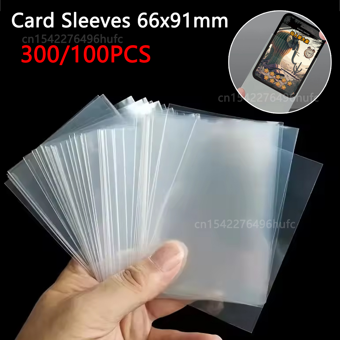 300/100Pcs 66*91mm Karte Ärmel – Card Top Loader Bewertung und Preis