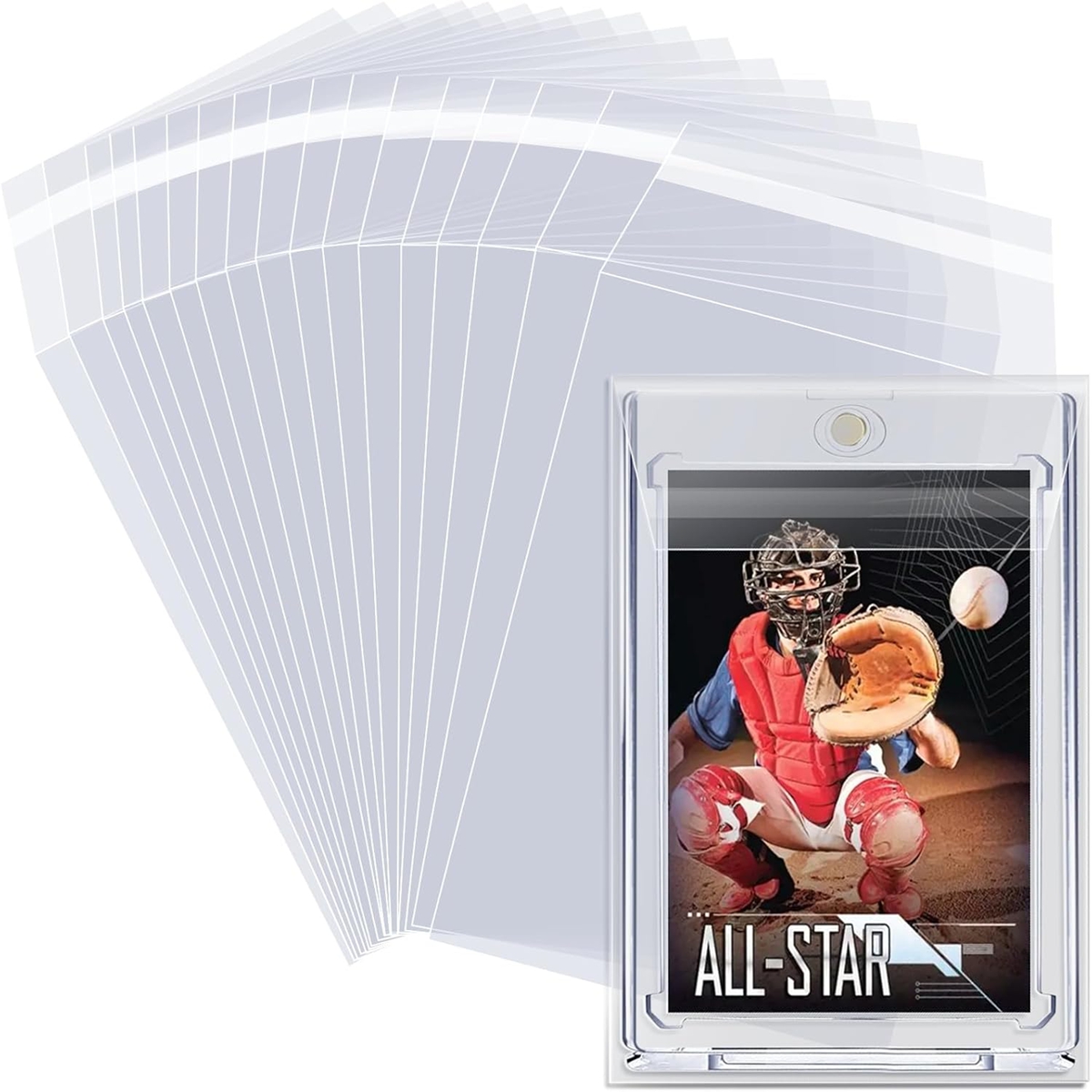 100 Stück 3,2 x 4,6 Kartenhüll – Graded Card Display Bewertung und Preis