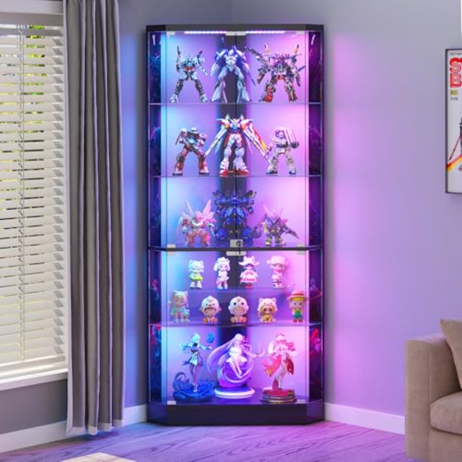 Eckvitrine mit RGB-Beleuchtung – Display Case Acrylic Bewertung und Preis
