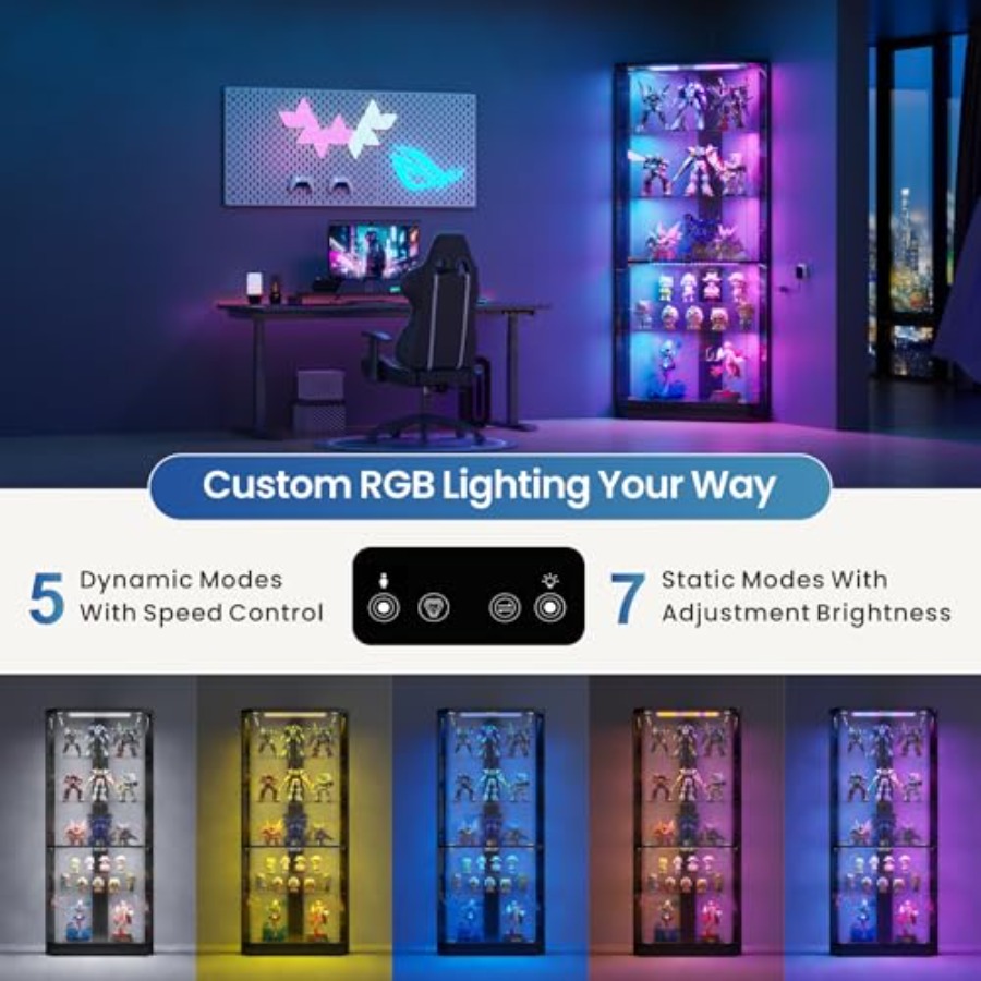 Eckvitrine mit RGB-Beleuchtung – Display Case Acrylic Bewertung und Preis
