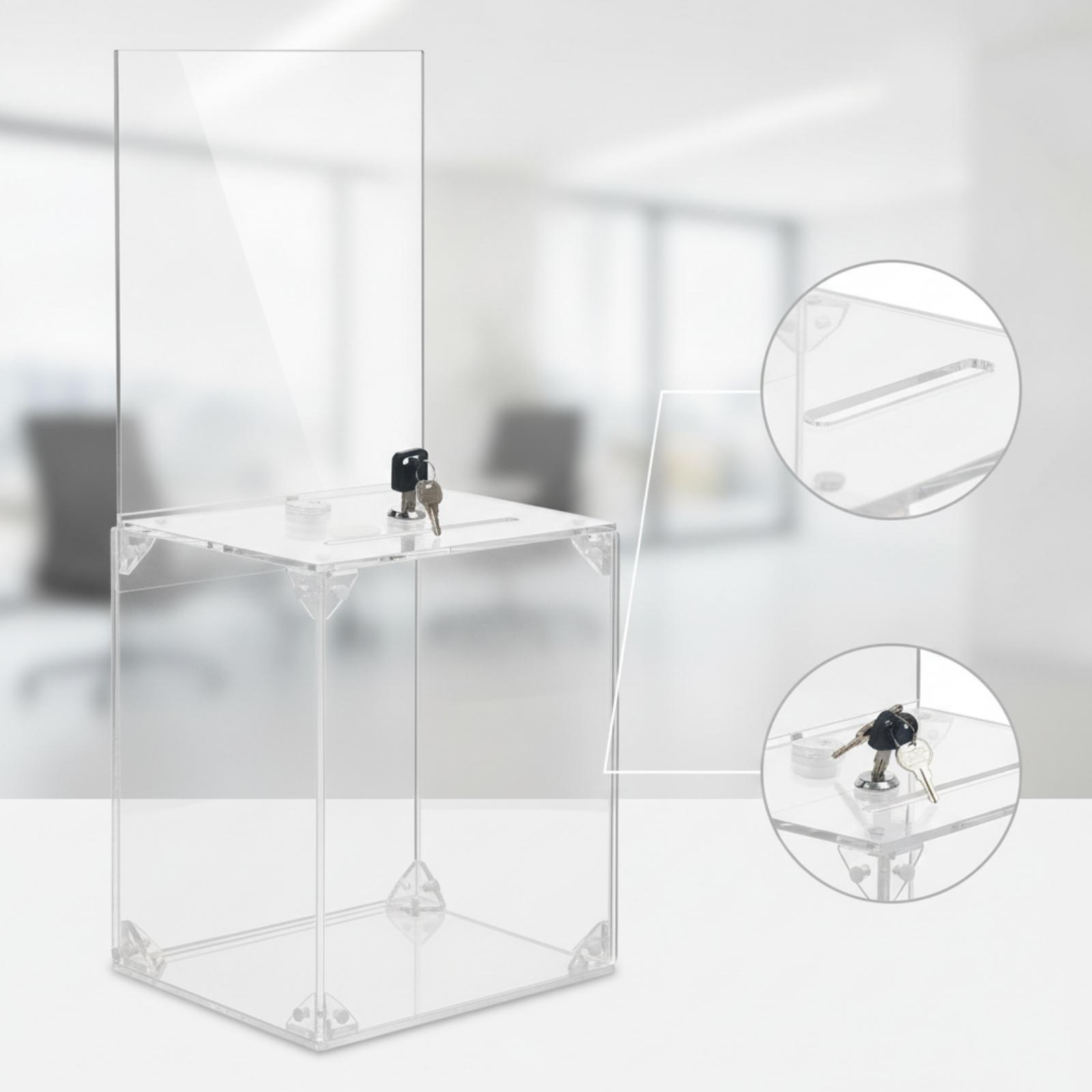 Acryl-Spendenbox mit Schloss u – Display Case Acrylic Bewertung und Preis