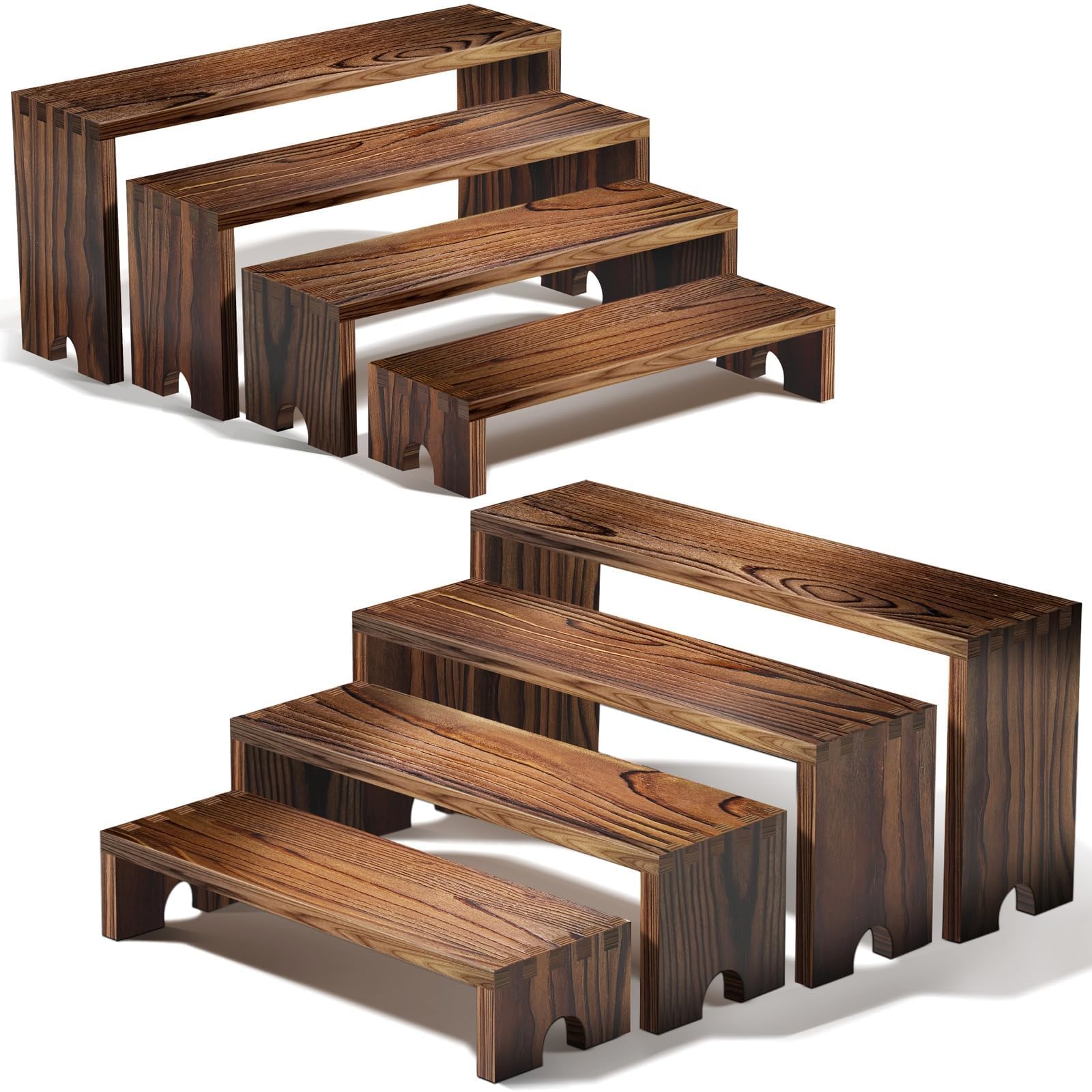 2er-Set hölzerne Etagenständer – Display Risers Set Bewertung und Preis