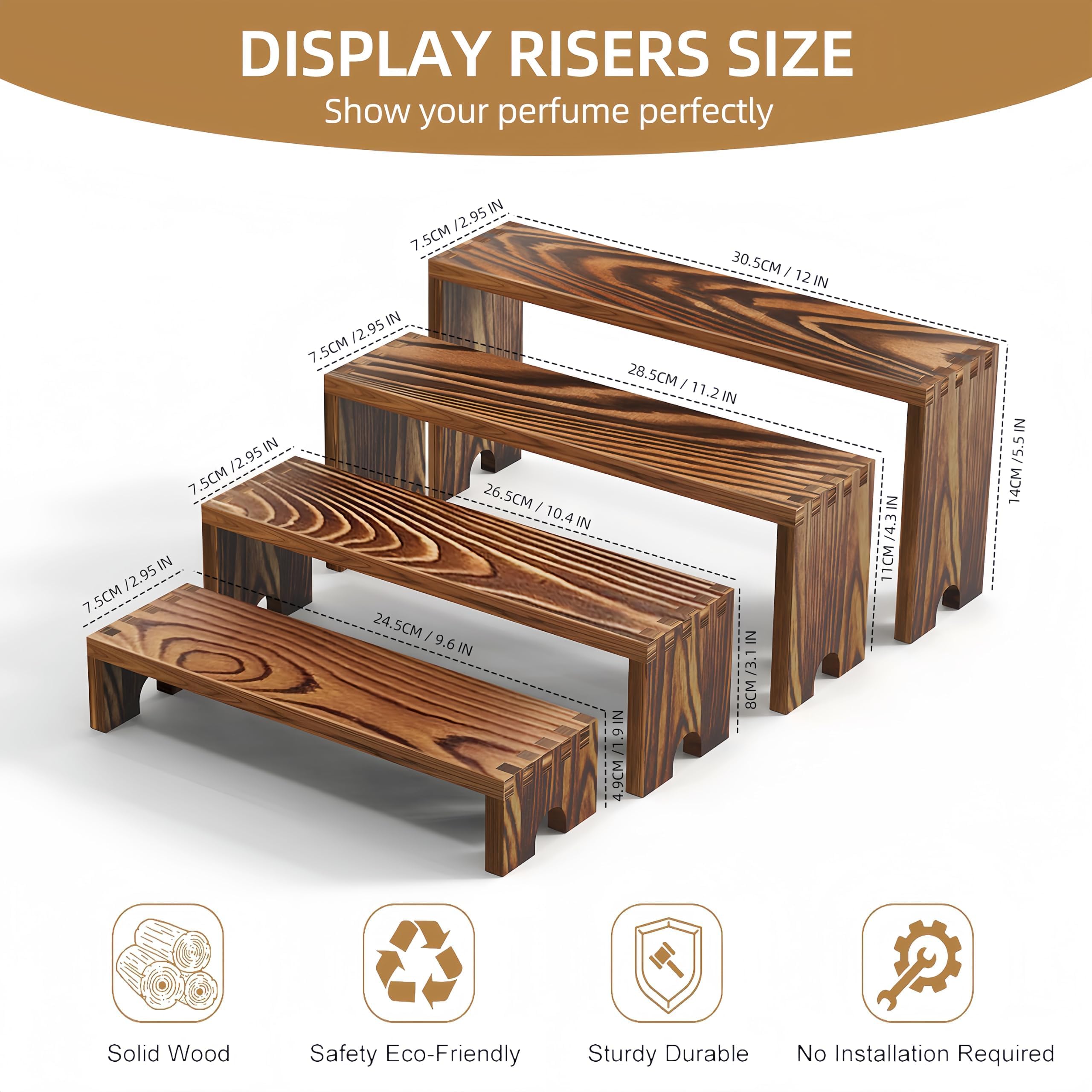 2er-Set hölzerne Etagenständer – Display Risers Set Bewertung und Preis